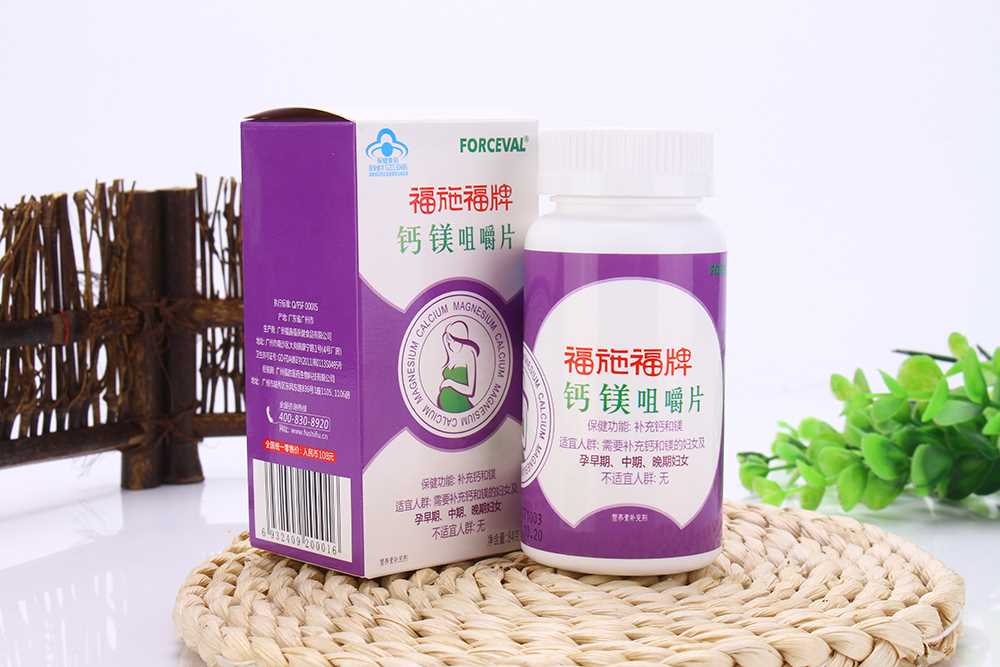 福施福钙镁咀嚼片 60片