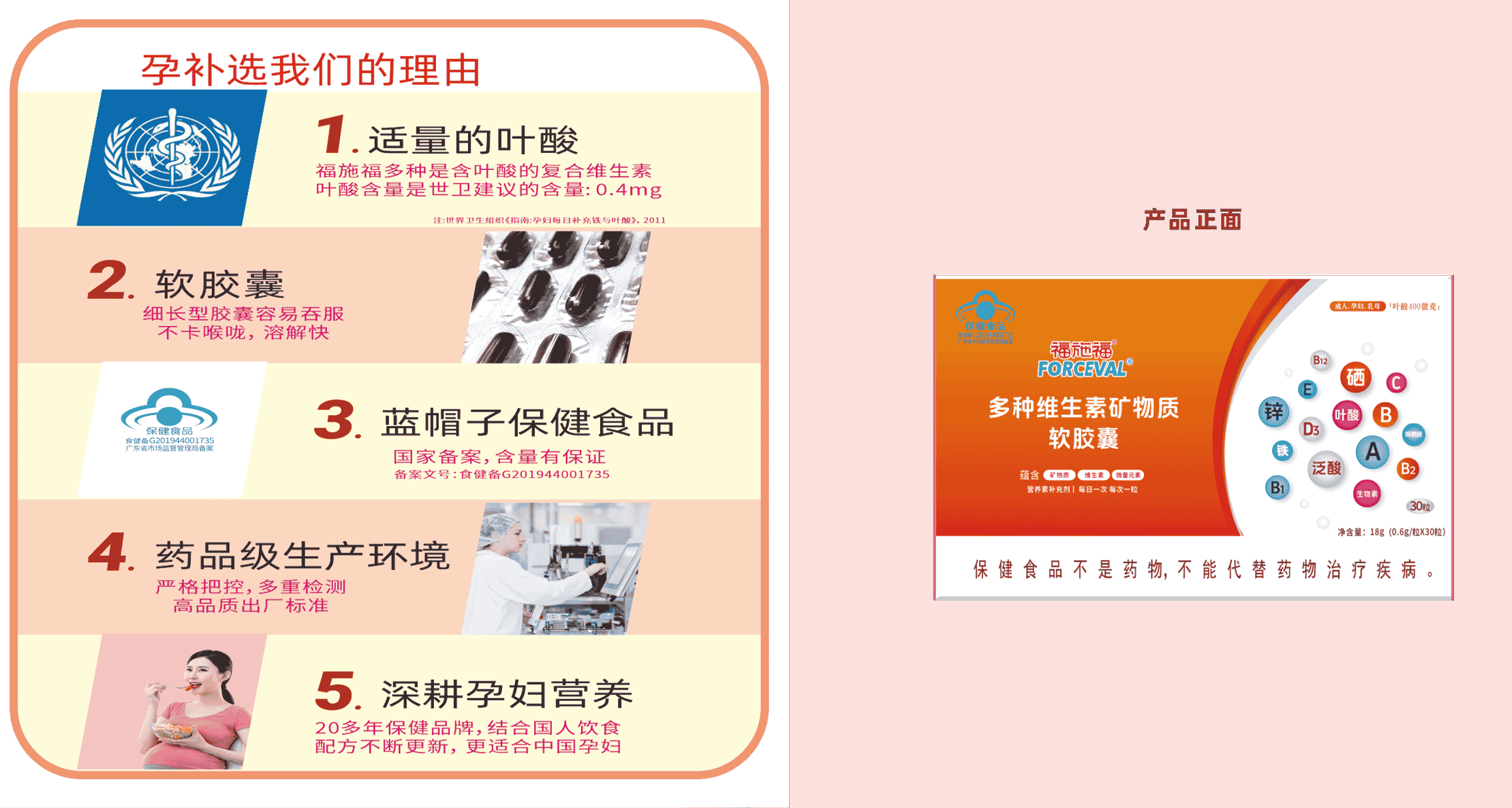 福施福®多种维生素矿物质软胶囊（30粒）医务渠道专属